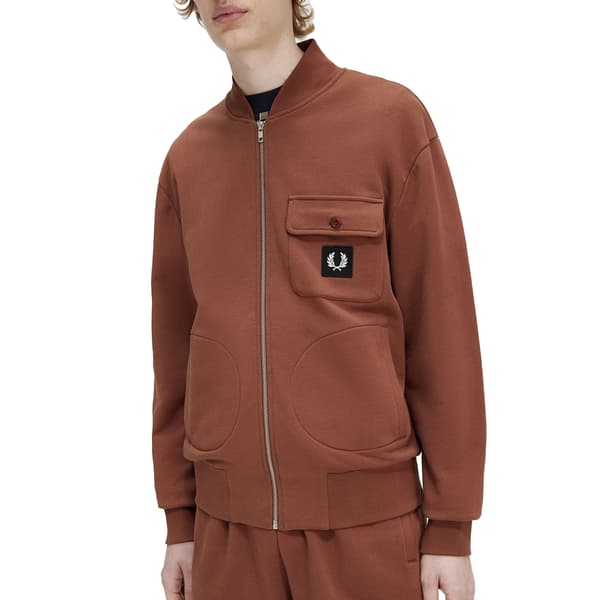 Fred Perry Herr Full Zip Bomber Jacka S Whisky Whisky S