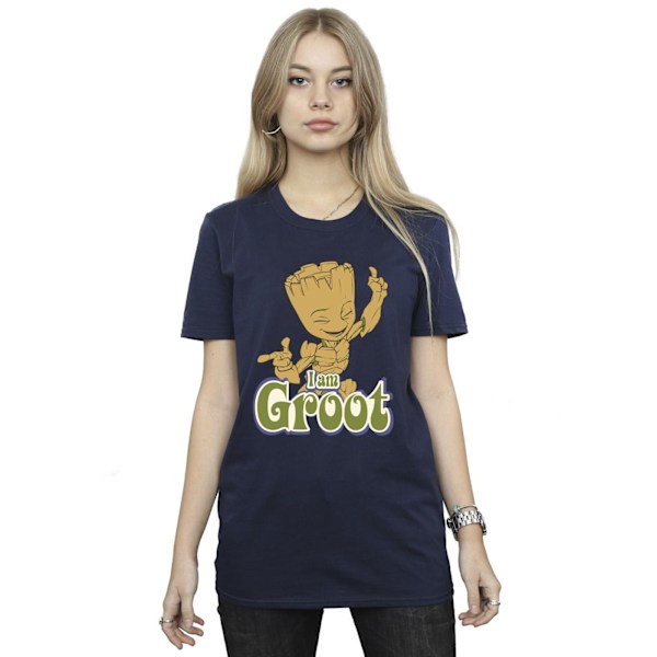 Guardians Of The Galaxy Dam/Damer Groot Dansande Bomullspojke Navy Blue 3XL