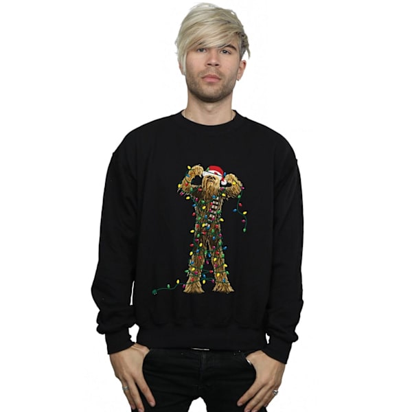Star Wars Chewbacca Julbelysning Sweatshirt S Svart Black S