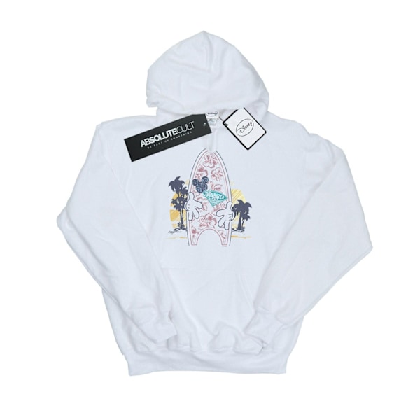 Disney Dam/Kvinnor Mickey Mouse Surf Fever Hoodie L Vit White L