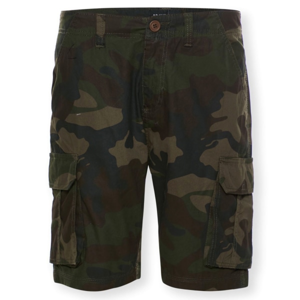 Brave Soul Mens River Camo Cargo Shorts L Khaki Camo Khaki Camo L