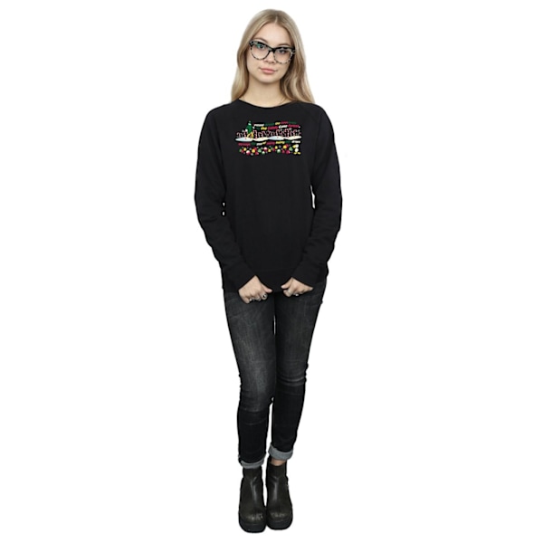 Elf Dam/Damer Candy Cane Forest Sweatshirt S Svart Black S