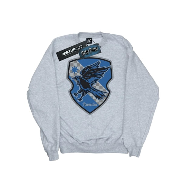 Harry Potter Dam/Kvinnor Ravenclaw Crest Flat Sweatshirt L Han Heather Grey L