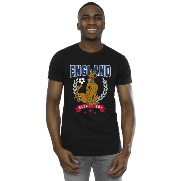 Scooby Doo Herr England Fotboll T-shirt 4XL Svart Black 4XL