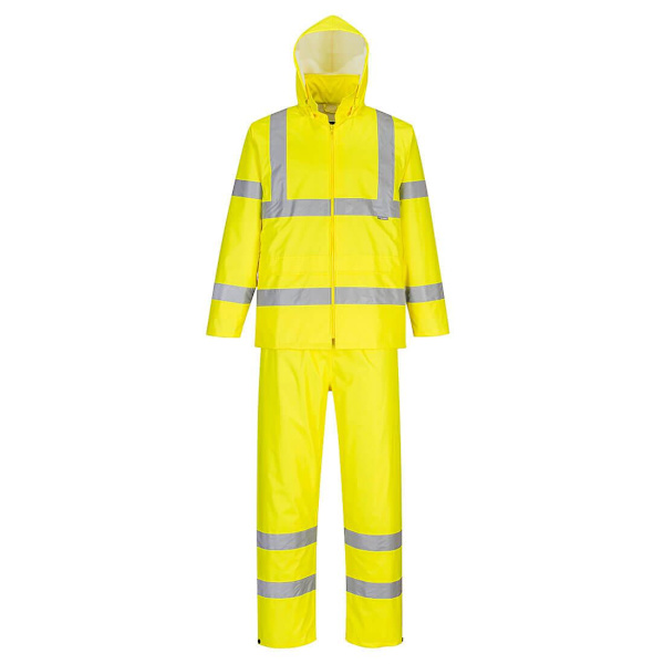 Portwest Unisex Hi-Vis Packaway Regnställ 4XL Gul Yellow 4XL