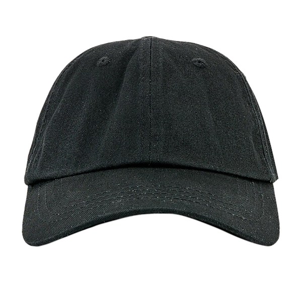 Beechfield Unisex Lågprofilerad Tung Borstad Bomulls Basebollkeps Black One Size