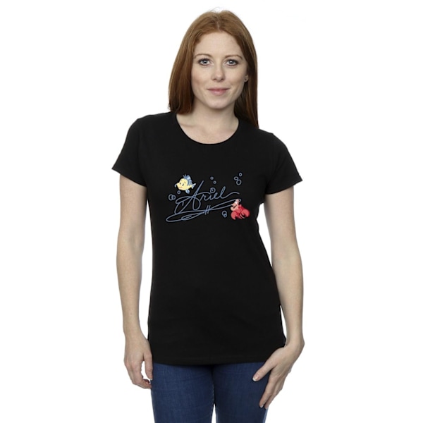 Disney Dam/Kvinnor Den Lilla Sjöjungfrun Ariel Bomull T-shirt M Black M