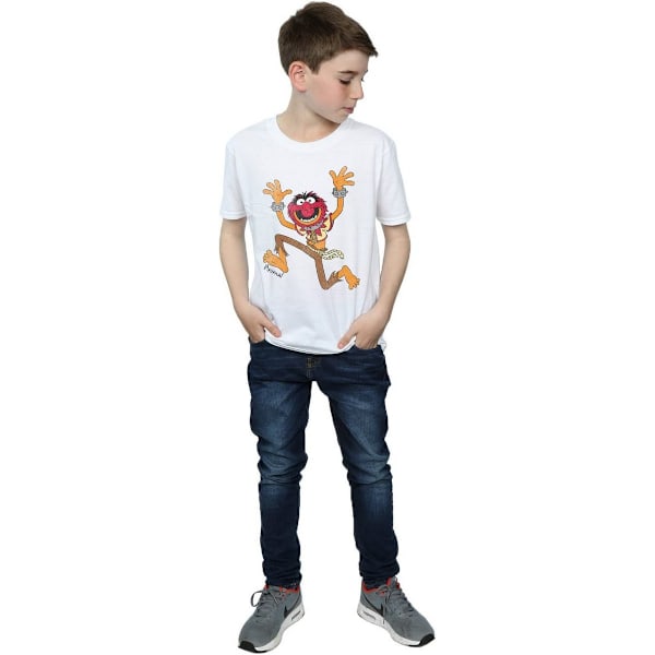 The Muppets Boys Classic Animal Bomull T-shirt 5-6 år Vit White 5-6 Years