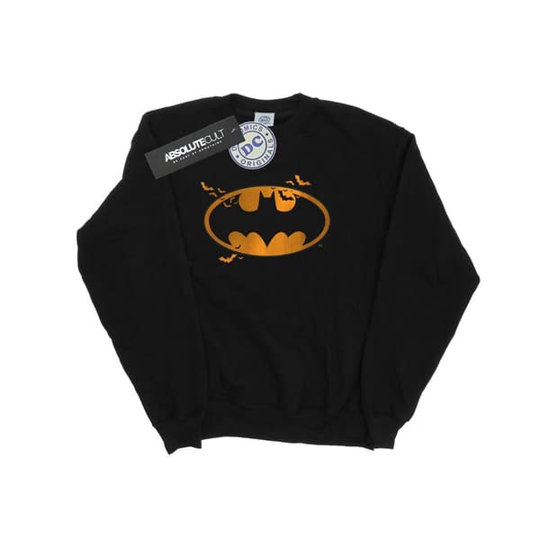 DC Comics Flickor Batman Halloween Logotyp Tröja 5-6 År Svart Black 5-6 Years