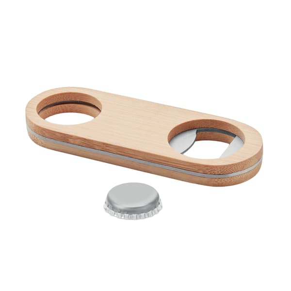 MidOcean Valbamper Oval Flasköppnare i Bambu, One Size, Trä Wood One Size