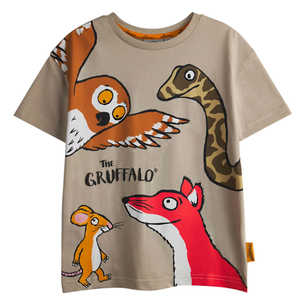 The Gruffalo Boys Characters T-shirt med korta ärmar (2-pack) Brown 3-4 Years