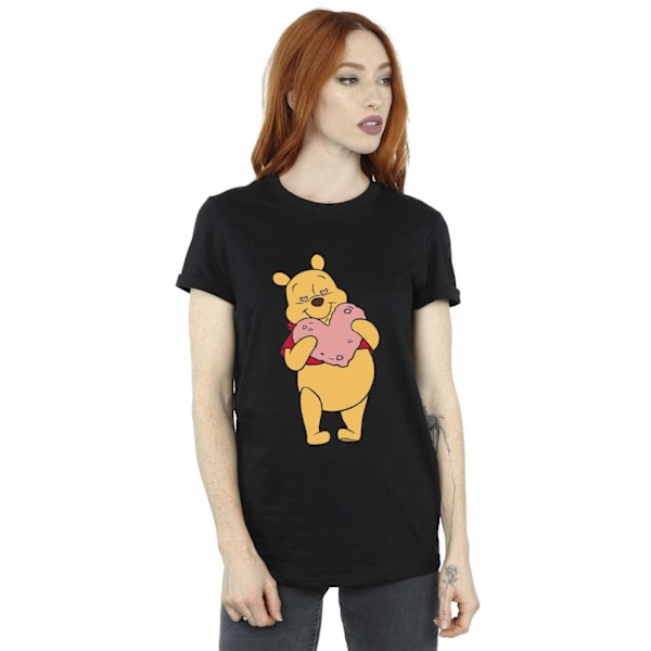 Disney Dam/Damer Winnie The Pooh Hjärta Ögon Bomull Pojkvän Black M