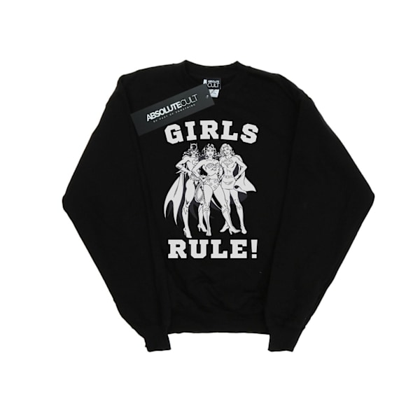 DC Comics Herr Justice League Girls Rule Sweatshirt M Svart Black M