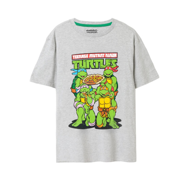 Teenage Mutant Ninja Turtles Pyjamas för män med logotyp, M, svart/grå Black/Grey M