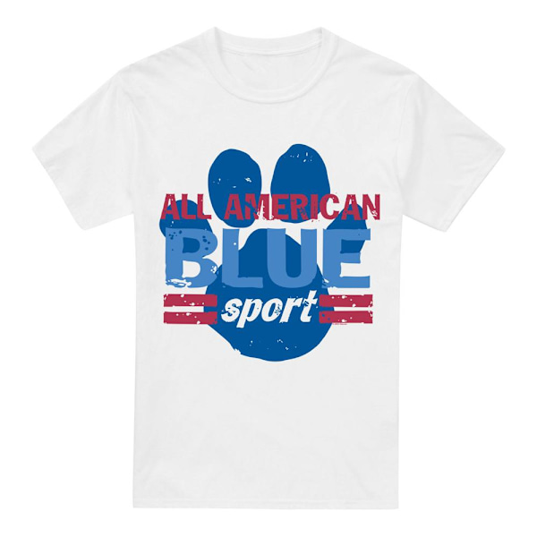 Blue´s Clues Herr All American Sport T-Shirt 5XL Vit White 5XL