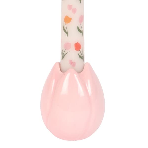 Something Different Tulpan Ljusstake En Storlek Rosa Pink One Size