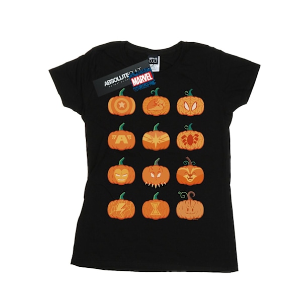 Marvel Dam/Kvinnor Avengers Halloween Pumpa Bomull T-shirt Black XL