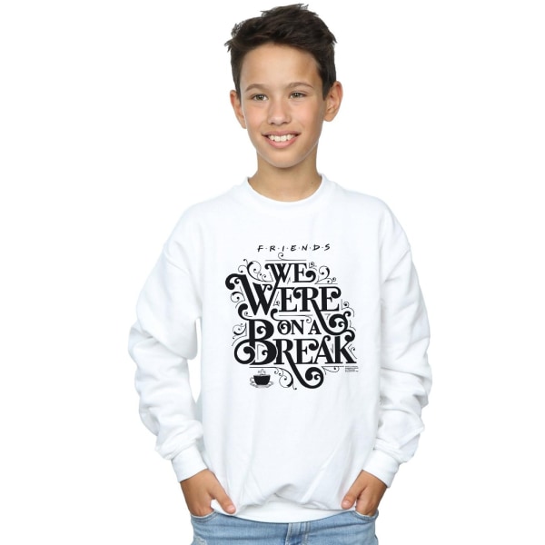 Friends Boys On A Break Ornamental Sweatshirt 9-11 År Vit White 9-11 Years