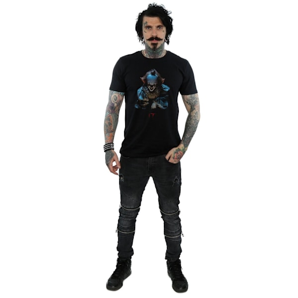 It Unisex Vuxen Pennywise Grin T-Shirt L Svart Black L