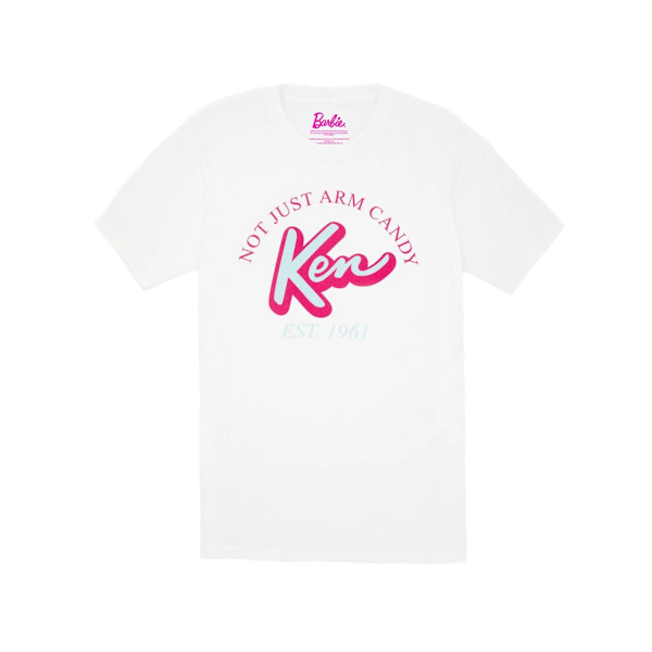 Barbie Herr Not Just Arm Candy Classic Ken T-shirt M Vit White M