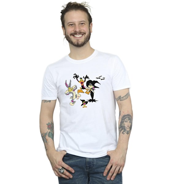 Looney Tunes Halloween Friends T-shirt för män, S, vit White S