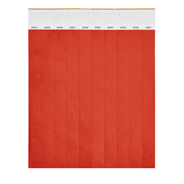 MidOcean Tyvek Armband (10-pack) One Size Röd Red One Size