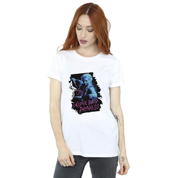 Netflix Dam/Damer The Witcher Ciri Blood Princess Bomull Boyfriend T-Shirt White 3XL