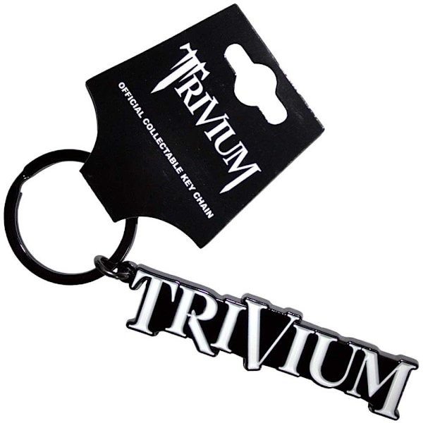 Trivium Logonyckelring One Size Svart/Vit Black/White One Size