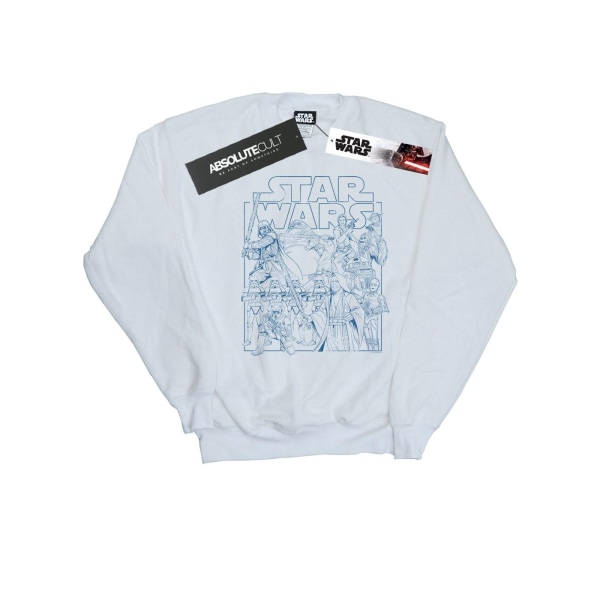 Star Wars Sketch Sweatshirt dam/dam XL Vit White XL