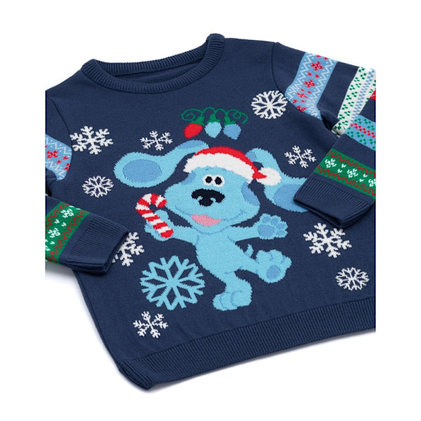 Blue´s Clues & You! Barnens/Barn Knitted Jultröja 18- Navy Blue 18-24 Months