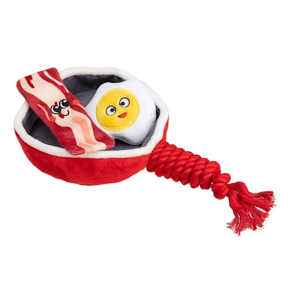 House Of Paws Stekt Frukost Plysch Hundleksak One Size Röd/Vit/Gul Red/White/Yellow One Size