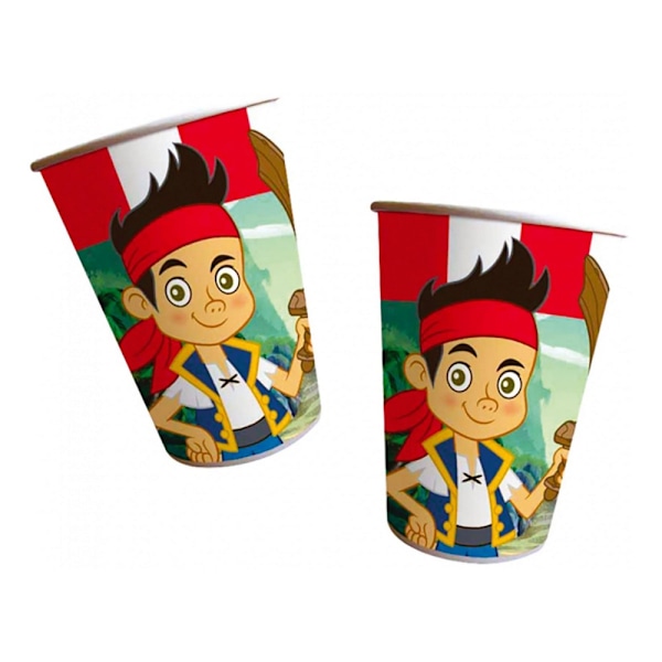 Jake och piraterna i landet Ingenstans Pappersmugg (Förpackning om 8) Multicoloured One Size