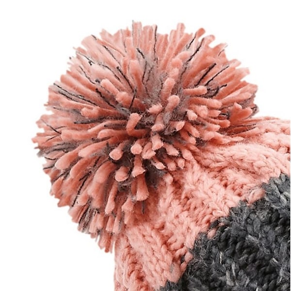 Beechfield Unisex Vuxen Apres Mössa med Uppvikt Kant One Size Grafit Graphite Grey/Blush One Size