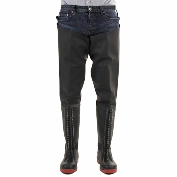 Amblers Safety Rhone Vattentäta Lårvadare 4 UK Svart/Röd Black/Red 4 UK