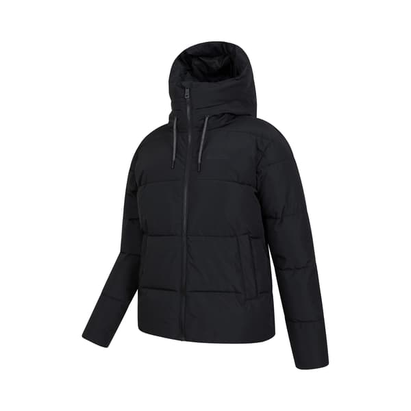 Mountain Warehouse Toasty Kort Vadderad Jacka Dam Black 12 UK