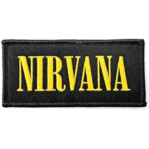 Nirvana-logotypen stryks på lappen One Size Svart/Gul Black/Yellow One Size
