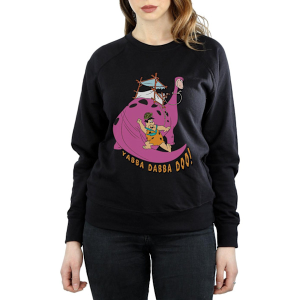 The Flintstones Dam/Damer Yabba Dabba Doo Sweatshirt S Svart Black S