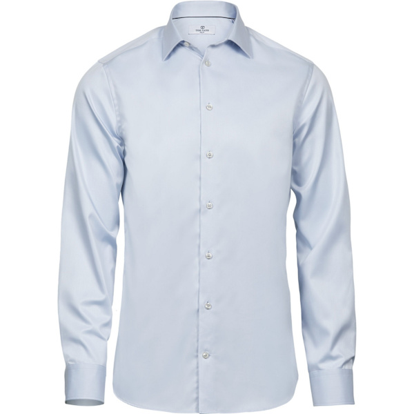 Tee Jays Herr Luxury Slim Fit Långärmad Oxford Skjorta L Ljus Light Blue L