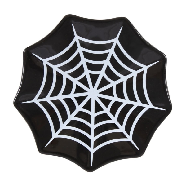 Något annat Spider Web Trinket Skål One Size Svart/Vit Black/White One Size