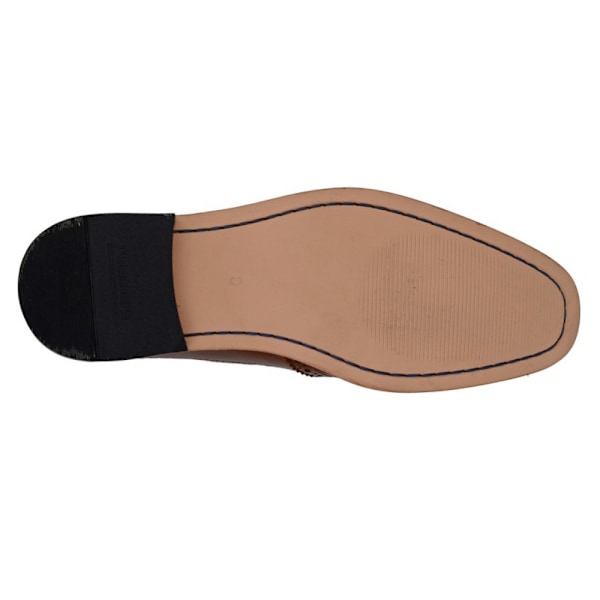 Roamers Herr Läder Dubbel Monk Strap Brogues 12 UK Tan Tan 12 UK