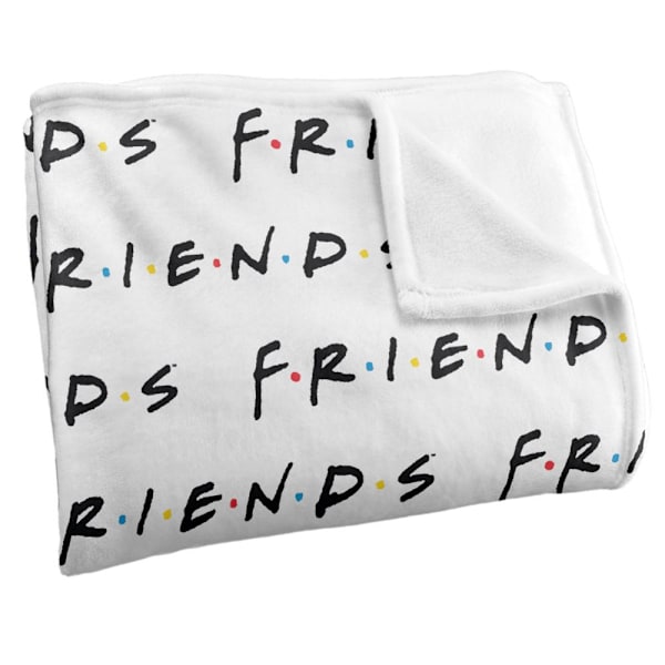 Friends Filt med Upprepat Logo One Size Flerfärgad Multicoloured One Size
