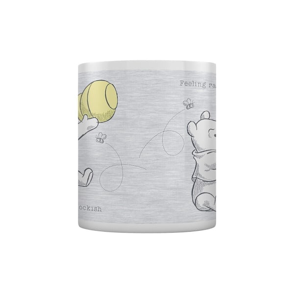 Winnie the Pooh Eleven O´Clockish Mug En Storlek Svart/Vit/Gul Black/White/Yellow One Size