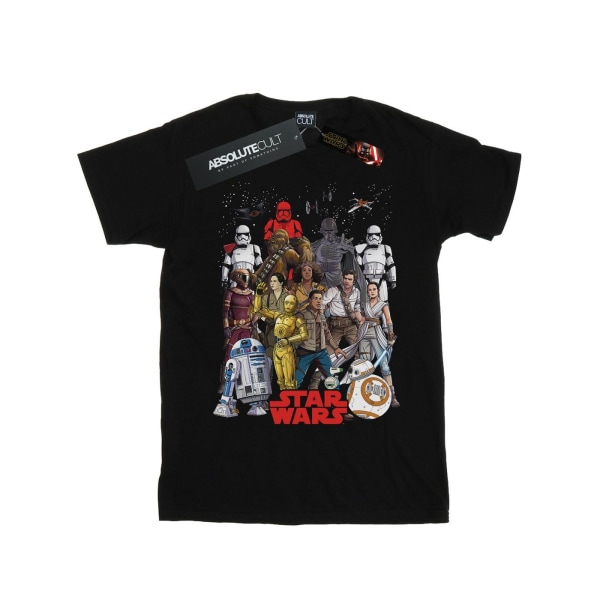 Star Wars Boys The Rise Of Skywalker Character Collage T-shirt Black 5-6 Years