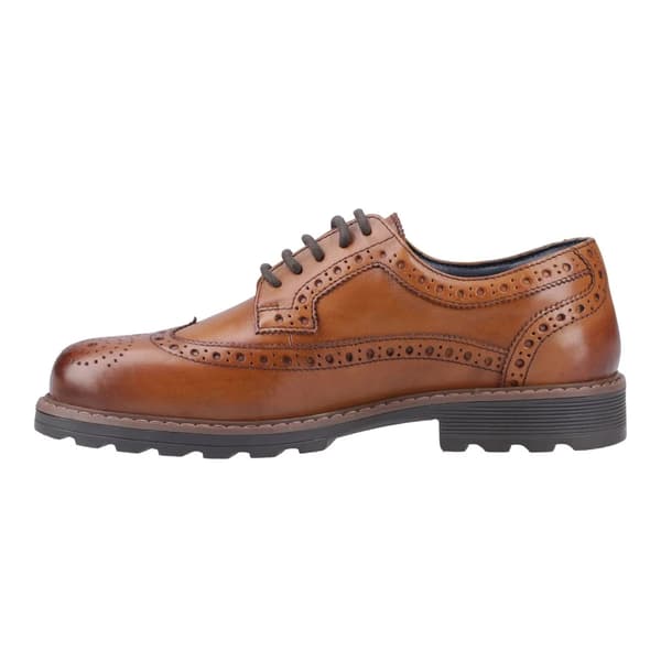 Cotswold Ramsden Läderbrogues för herrar 7 UK Tan Tan 7 UK