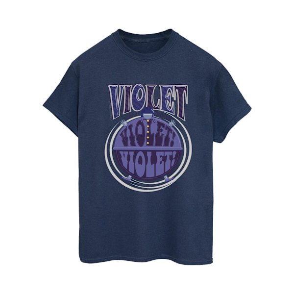 Willy Wonka Dam/Damer Violet Turning Violet Bomull Pojkvän Navy Blue M