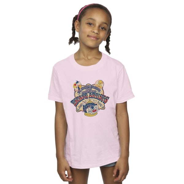 Looney Tunes Girls Escape Artists Bomull T-shirt 9-11 år Bab Baby Pink 9-11 Years