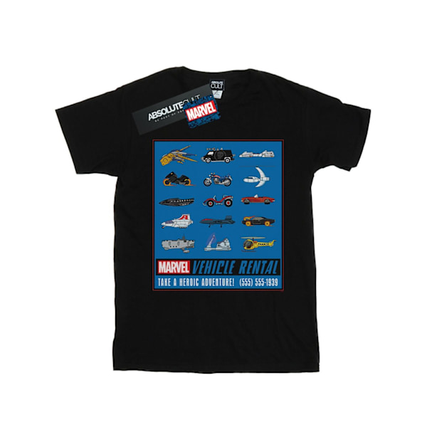 Marvel Mens Vehicle Rentals Colour T-Shirt 4XL Svart Black 4XL