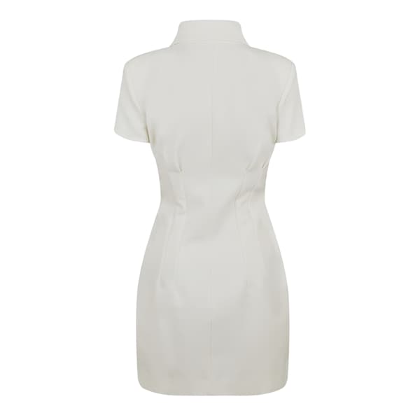 Muse Dam/Dam Knapp Slim Miniklänning 3XL Vit White 3XL