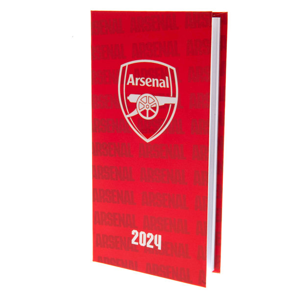 Arsenal FC 2024 Dagbok One Size Röd/Vit Red/White One Size