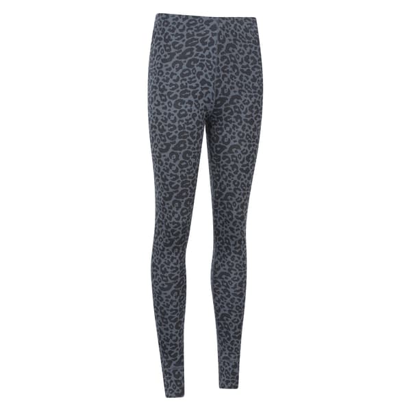 Mountain Warehouse Dam/Dam Talus Leopardtryck Termiska Leggings Grey 8 UK